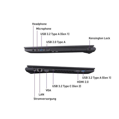 TERRA MOBILE 1516R - Vue du clavier rétroéclairé AZERTY français