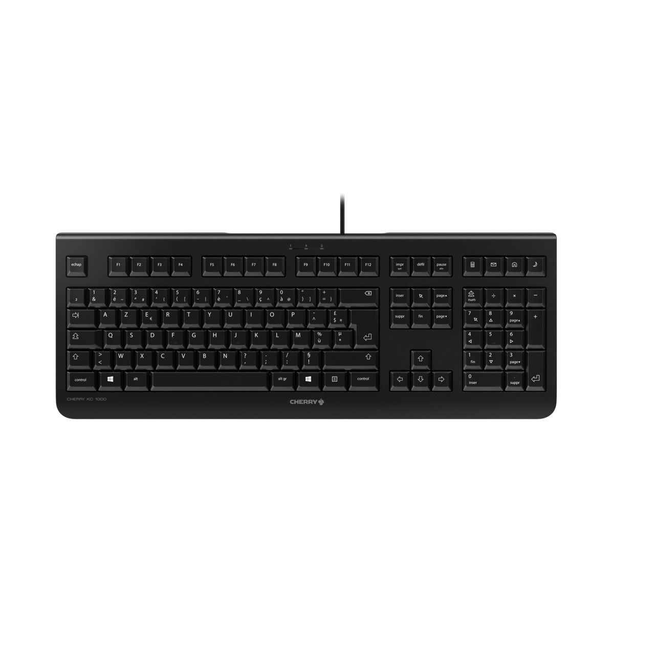 CHERRY Keyboard KC 1000 [FR] black/noir