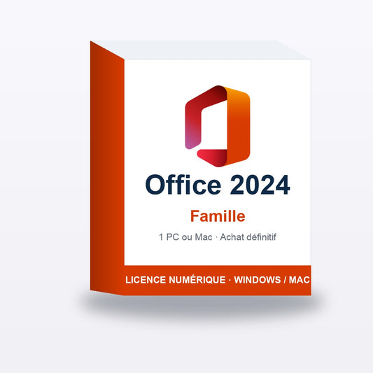 Microsoft Office 2024 Famille — licence numérique pour PC ou Mac